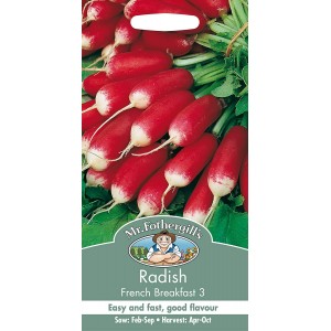 Mr.Fothergill's Radish French Breakfast 3 Seeds