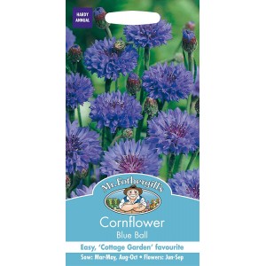 Mr.Fothergill's Cornflower Blue Ball Flower Seeds