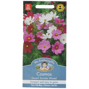 Mr.Fothergill's Cosmos Dwarf Sonata Mixed Flower Seeds