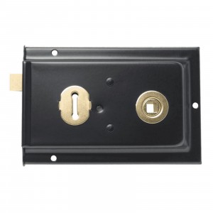 Sterling Rim Lock Black 152 x 101mm