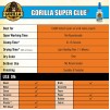 Gorilla Super Glue Tube 2 x 3g