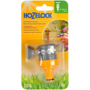 Hozelock Round Mixer Tap Connector (Max Dia. 24mm)