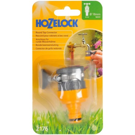 Hozelock Round Mixer Tap Connector (Max Dia. 24mm)