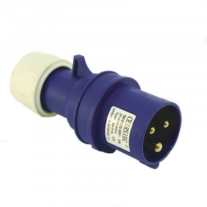 Jegs 2 P And E 16A 230V Industrial Plug Blue
