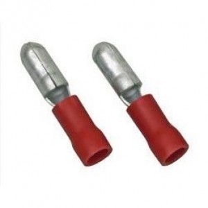 Jegs Pk10 Bullet Connector Male Red