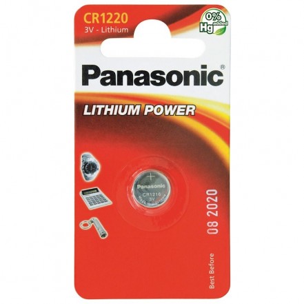 Panasonic Cr1220 Cd1 3V 12.5 x 2.0mm Lithium Battery