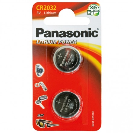 Panasonic Cell Battery CR2032 Pack 2