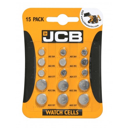 JCB Assorted Batteries Pack 15