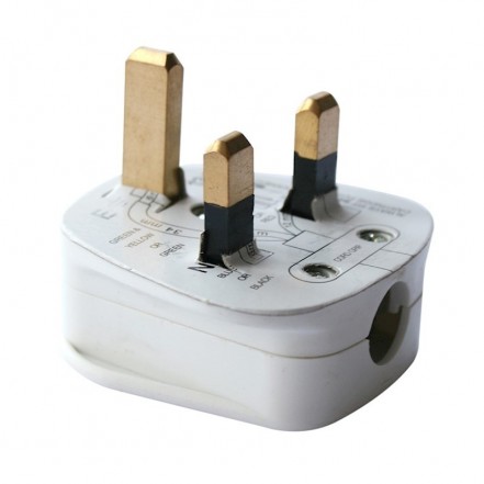 Jegs 13Amp Plug Fused White