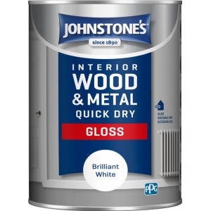 Johnstone's Quick Dry Gloss 1.25 Litre White