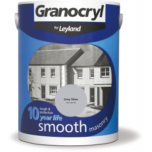 Leyland Granocryl Masonry Paint Smooth Grey Skies 5 Litre