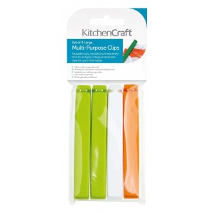 KitchenCraft Set of 4 Bag Clips Large