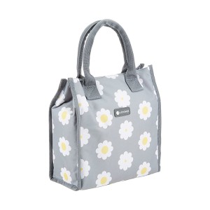 KitchenCraft Coolmovers Daisy Tote Cool Bag 4 Litre - Grey