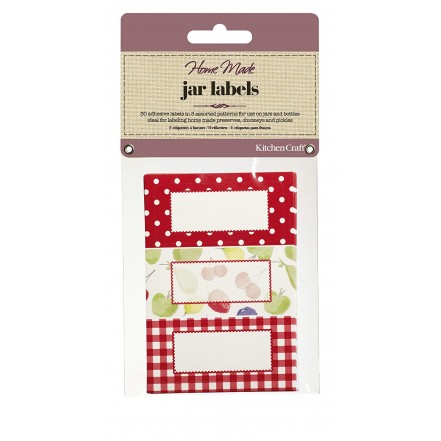 KitchenCraft Home Made Pack of 30 Jam Jar Labels - Orchard