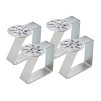 KitchenCraft Set of 4 Sunshine Stainless Steel Table Cloth Clips