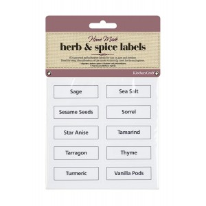 KitchenCraft Home Made Pack of 50 Vinyl Herb & Spice Labels