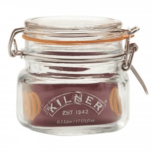 Kilner Preserve/Storage Jar Clip Top Square 1 Litre