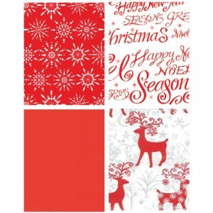 Premier Red and White Xmas Gift Wrap 5m Roll
