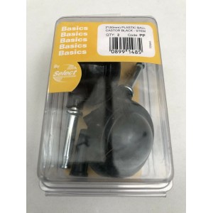 Select Ball Castors Spindle 50mm Pack 2