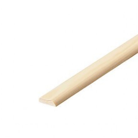 Masons Hardwood D-Shape Moulding 2.4 Metre 25 x 6mm