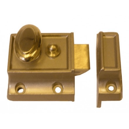 Sterling Nightlatch Set Narrow Champagne Finish 40mm