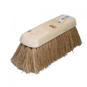 Hillbrush Broom Head - Plain Stock Filled Natural Coco 10"