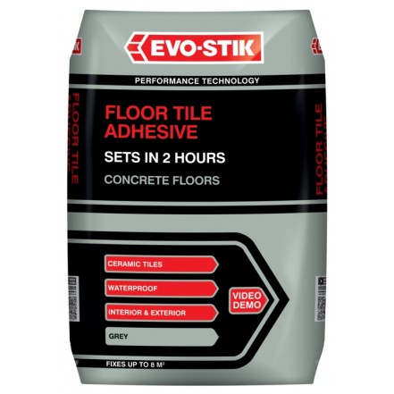 Evo-Stik Floor Tile Adhesive Fast Set For Concrete Floors 20kg