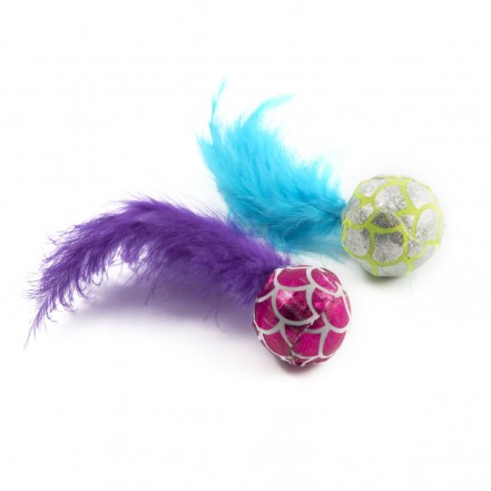 Ancol Mermaid Feather Balls 16cm