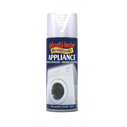 Plastikote Appliance Enamel Spray Paint 400ml Gloss White