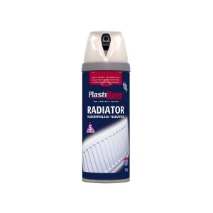 Plastikote Radiator Spray Paint 400ml Magnolia