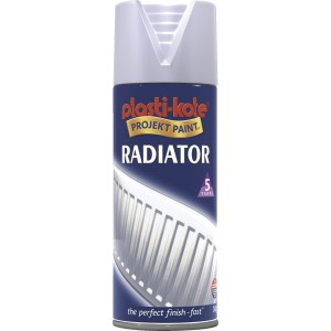 Plastikote Radiator Spray Paint 400ml Satin Chrome