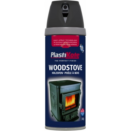 Plastikote Woodstove Spray Paint 400ml