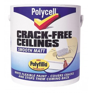 Polycell Crack-Free Ceilings Smooth Matt 2.5 Litre