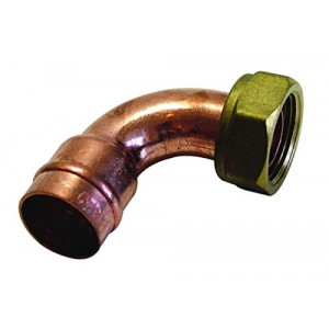 Solder Ring Bent Tap Connector 15mm x 1/2" (Pack 2) Copper