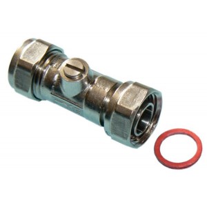 Primaflow Brass/Chrome Straight Service Valve 15-1/2"