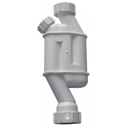 Waste In-Line Pedestal Trap White