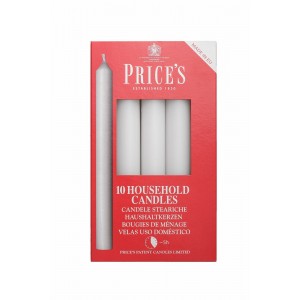 Price's Household Candles x 10 White