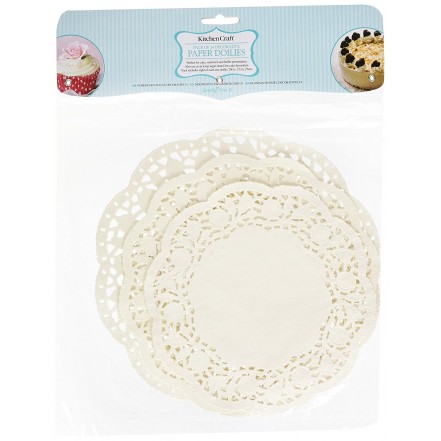 KitchenCraft Kitchen Craft White Paper Doilies Pack of 24