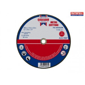 Faithfull Metal Cut Off Disc 300 x 3.5 22mm