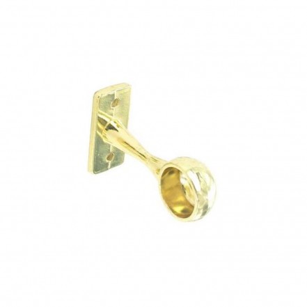 Securit Rail End Bracket 19mm Brass