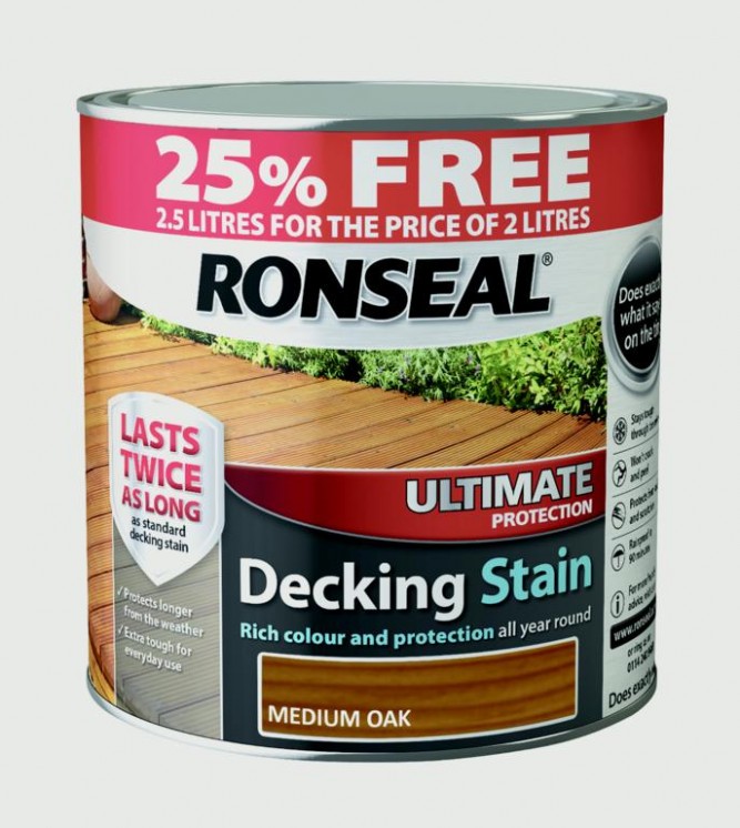 Ronseal Ultimate Protection Decking Stain 2L + 25 Free