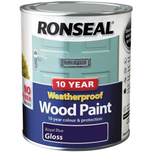 Ronseal 10 Year Weatherproof Gloss 750ml Royal Blue