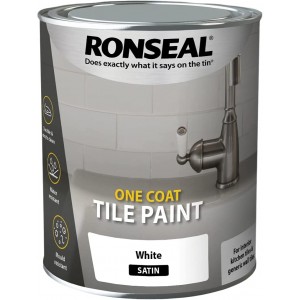 Ronseal Tile Paint 750ml White Satin