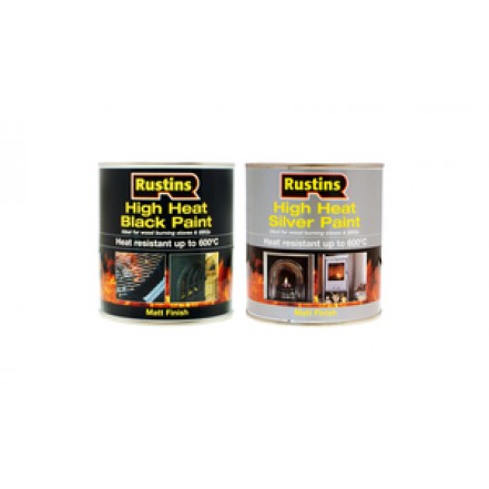 Rustins Heat Resistant Paint Black