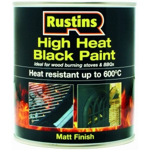 Rustins High Heat Paint Black