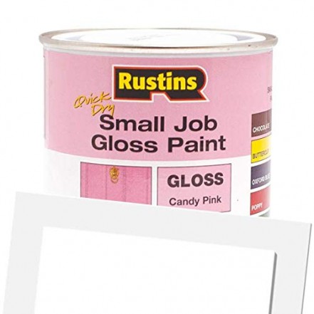Rustins Small Job Gloss Paint 250ml Candy Pink