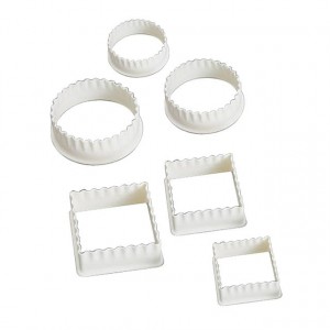 Metaltex Cookie Cutters Circle and Squares Set of 6