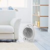 Warmlite Upright Fan Heater - Adjustable Thermostat 2kW - White e