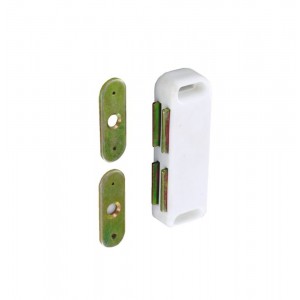 Securit Magnetic Catch Twin White 65mm