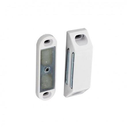 Securit Magnetic Catch Heavy White 60mm